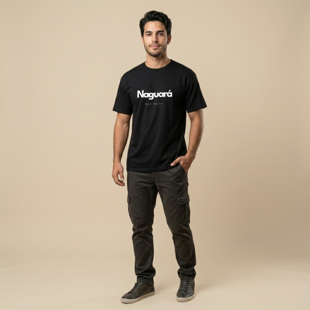Naguará Unisex Black Tee