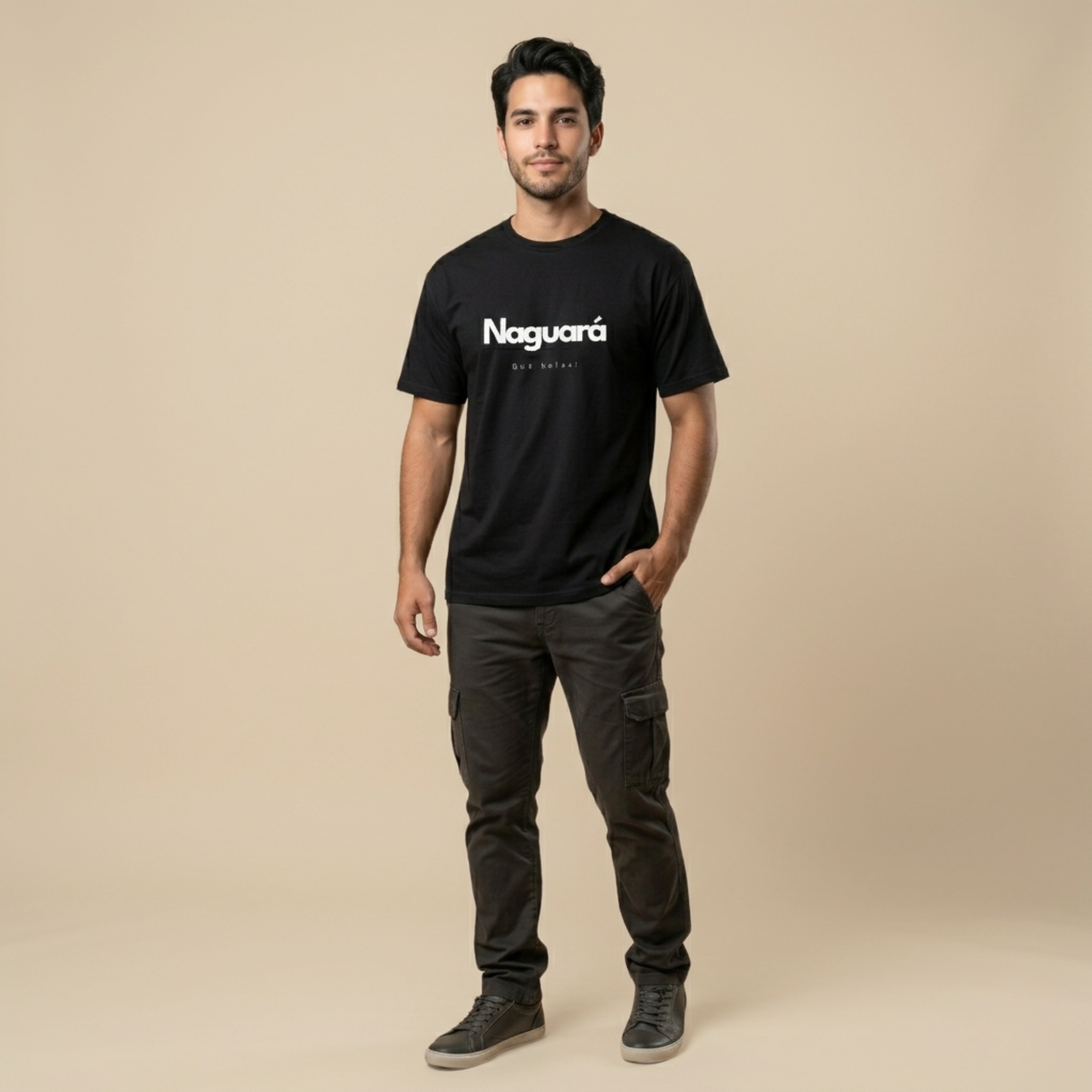 Naguará Unisex Black Tee