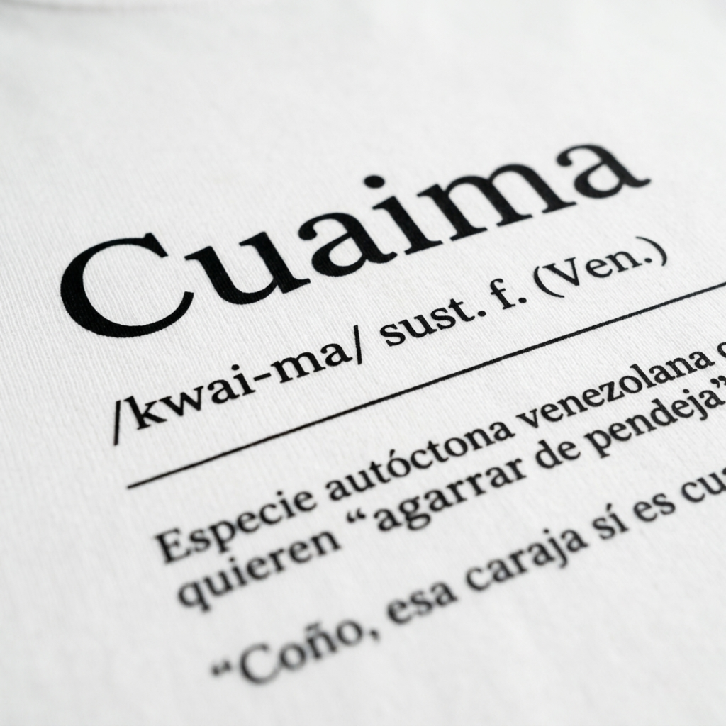 Cuaima Unisex White Tee