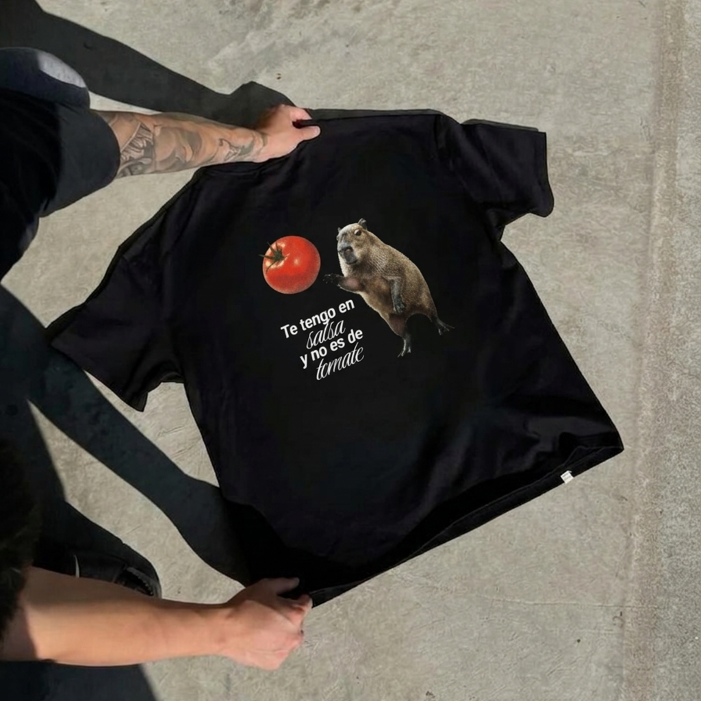 Te Tengo En Salsa Y No Es De Tomate Black Tee