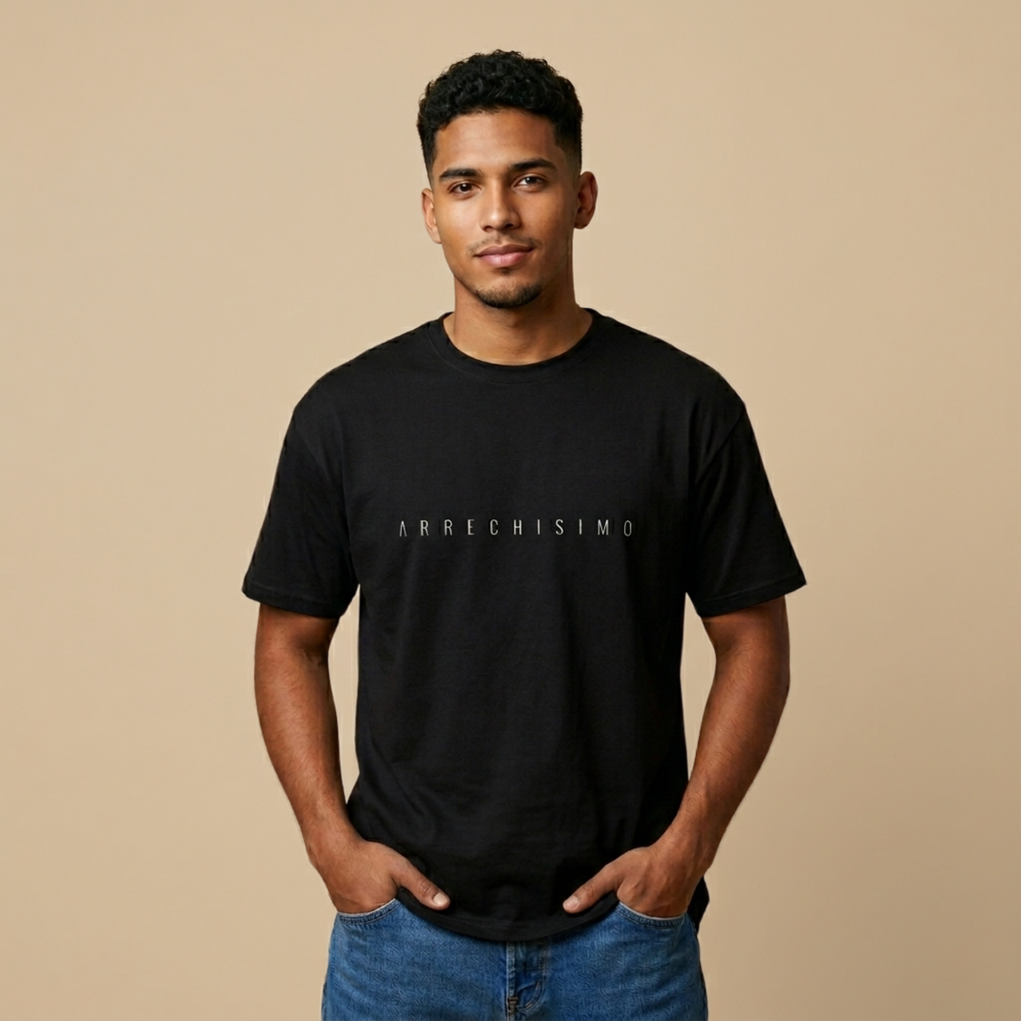 Arrechisimo Unisex Black Tee