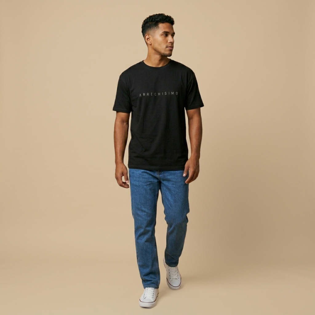 Arrechisimo Unisex Black Tee