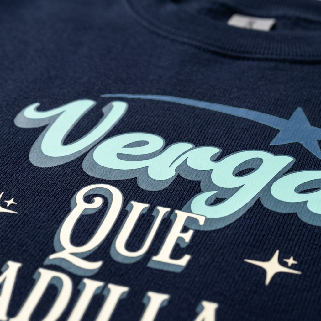 Verga Que Ladilla Unisex Navy Sweatshirt