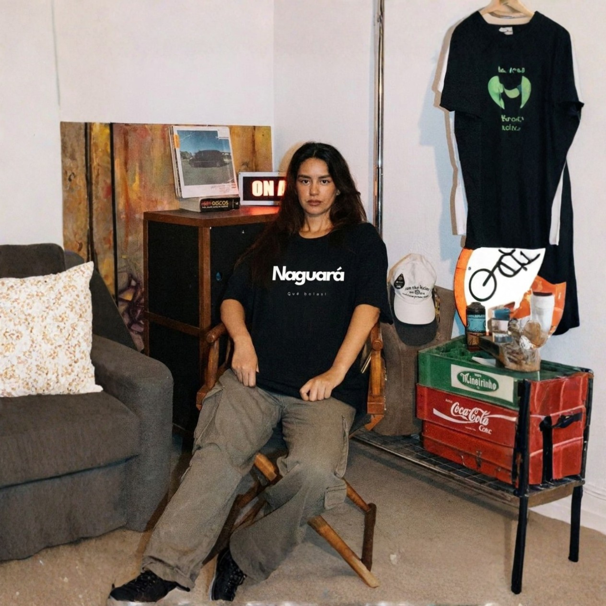 Naguará Unisex Black Tee