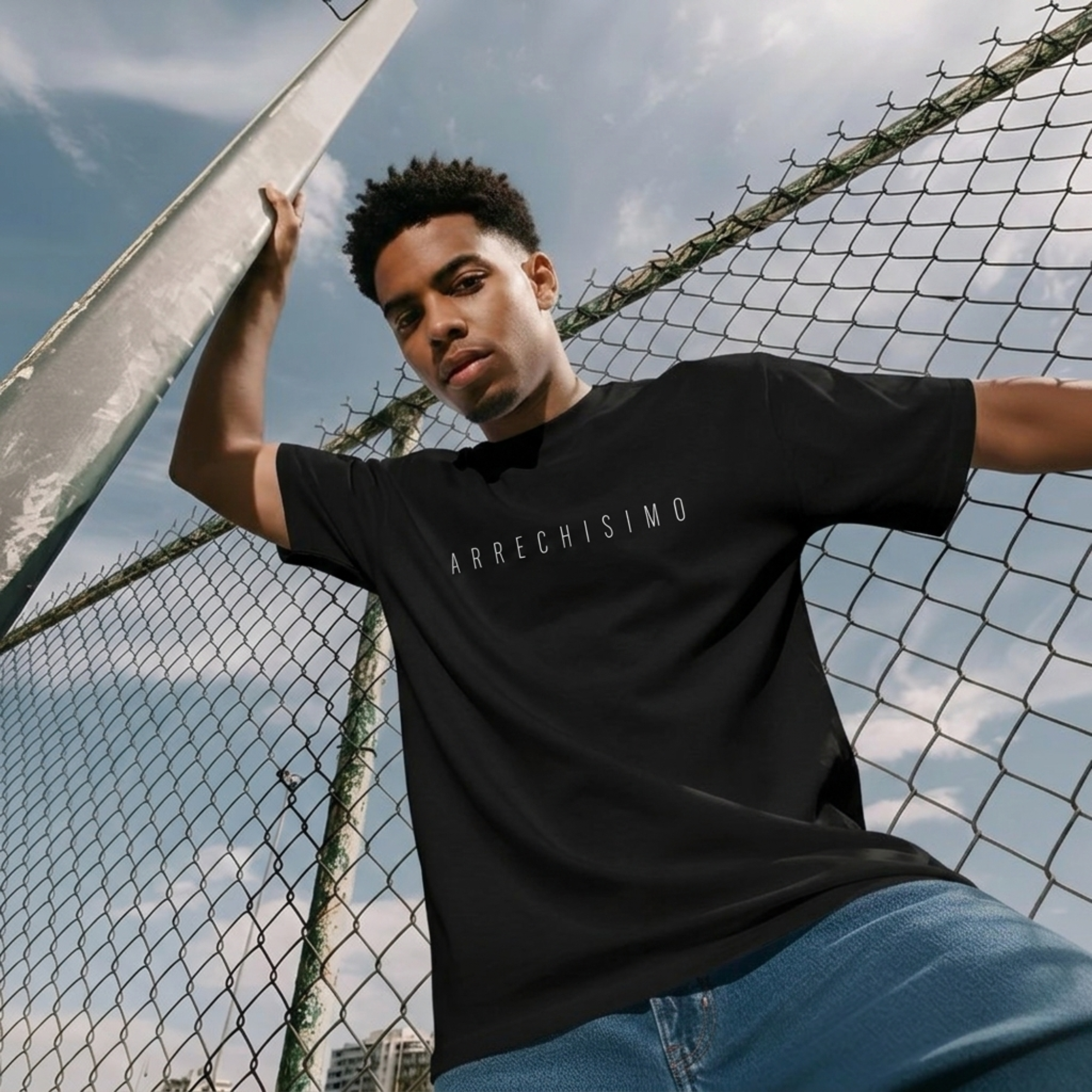 Arrechisimo Unisex Black Tee