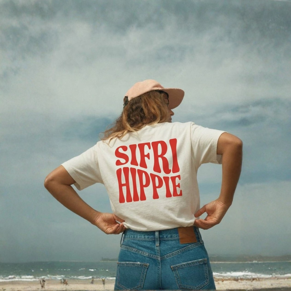 Sifrihippie Unisex White Tee
