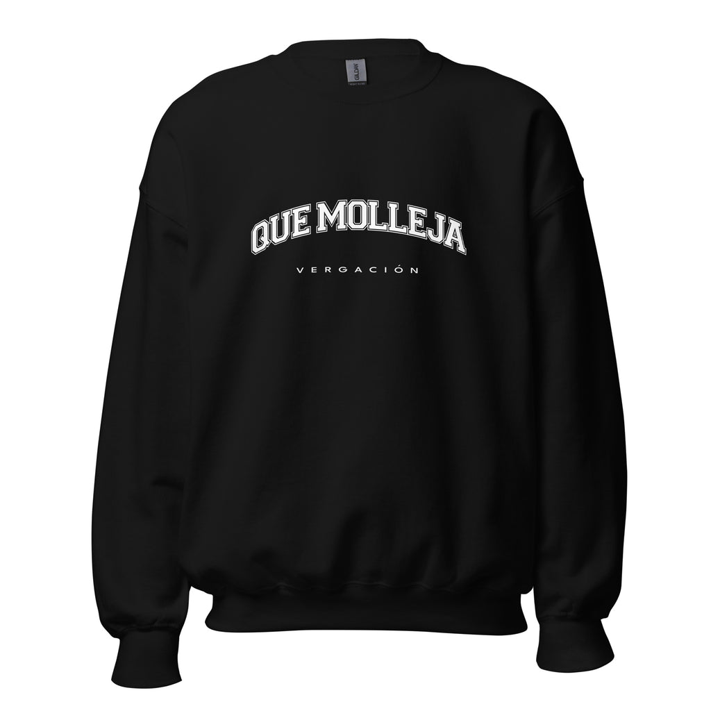 Que Molleja Unisex Black Sweatshirt