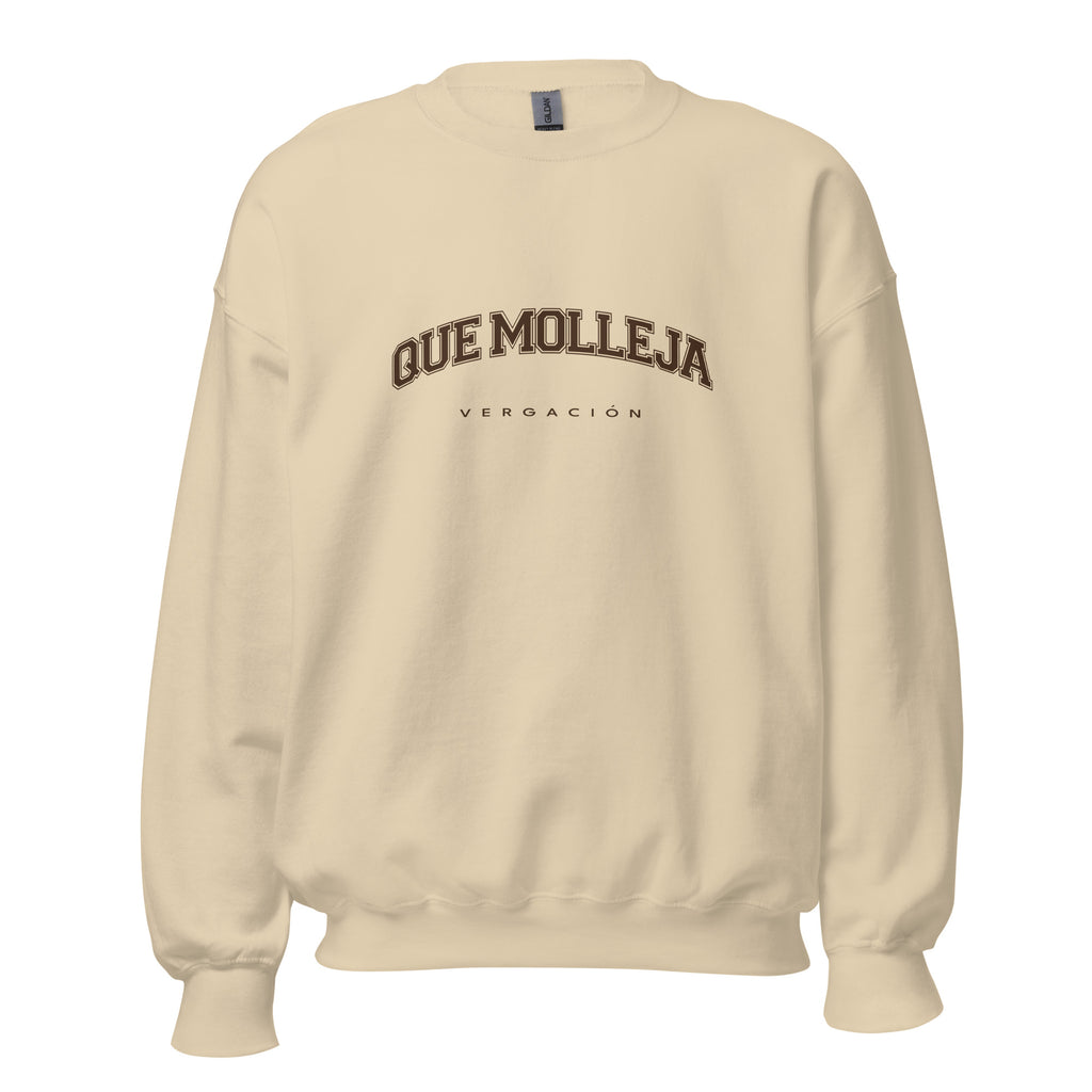 Que Molleja Unisex Beige Sweatshirt